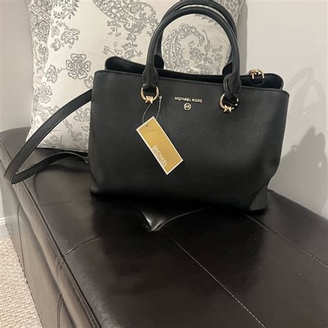 michael kors edith large saffiano leather satchel|michael kors saffiano wallet black.